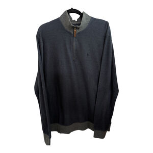 Disney Parks Navy 1/4 Zip Sweater High Neck Mens Size Extra Large